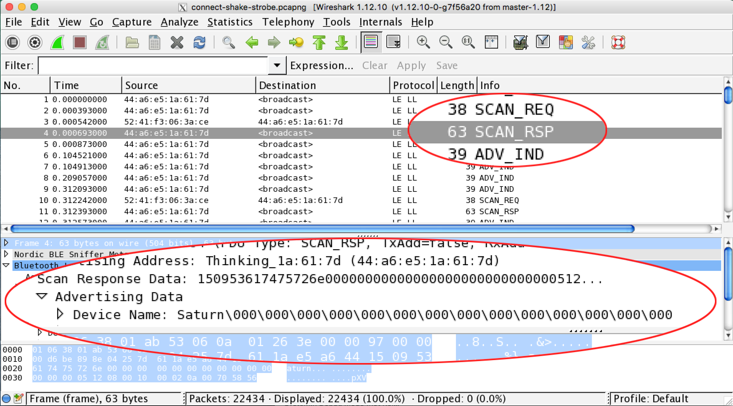 Hackaball scan response