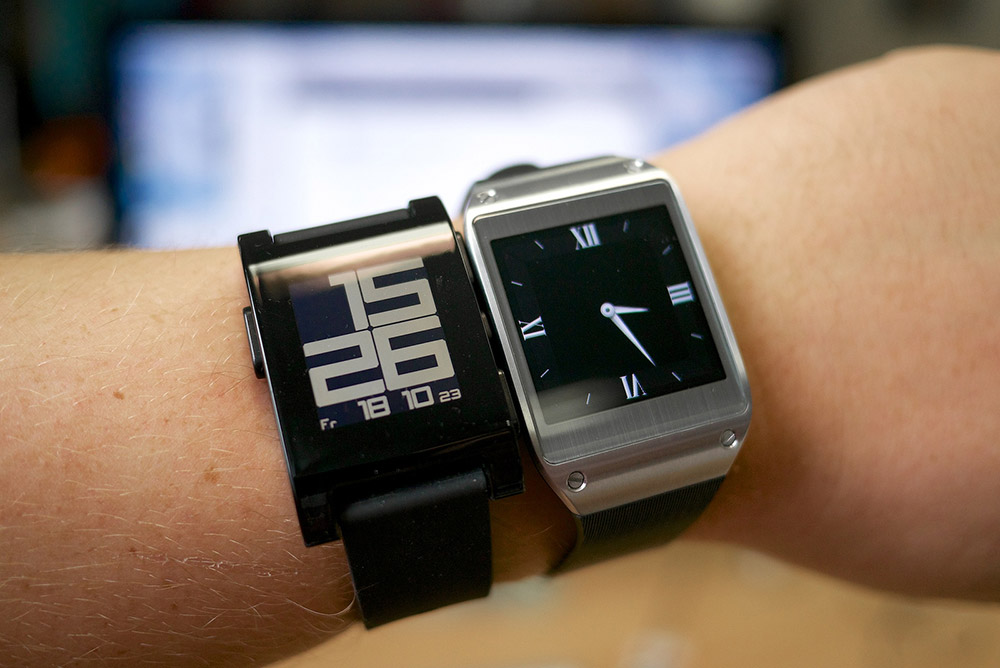 Pebble and Galaxy Gear