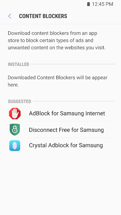 Content Blockers