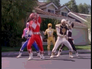 Power Rangers dancing