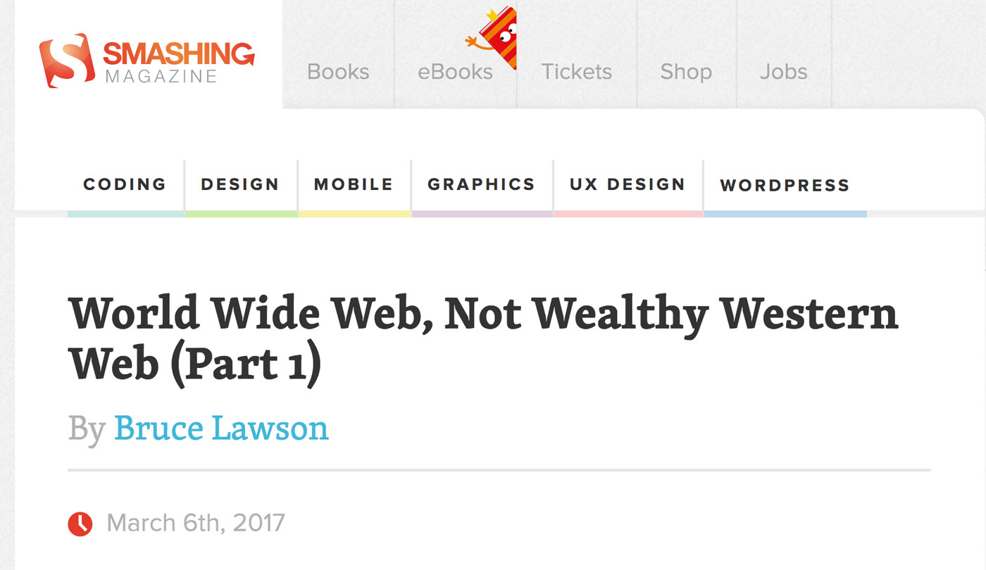 World Wide Web not Wealthy Western Web