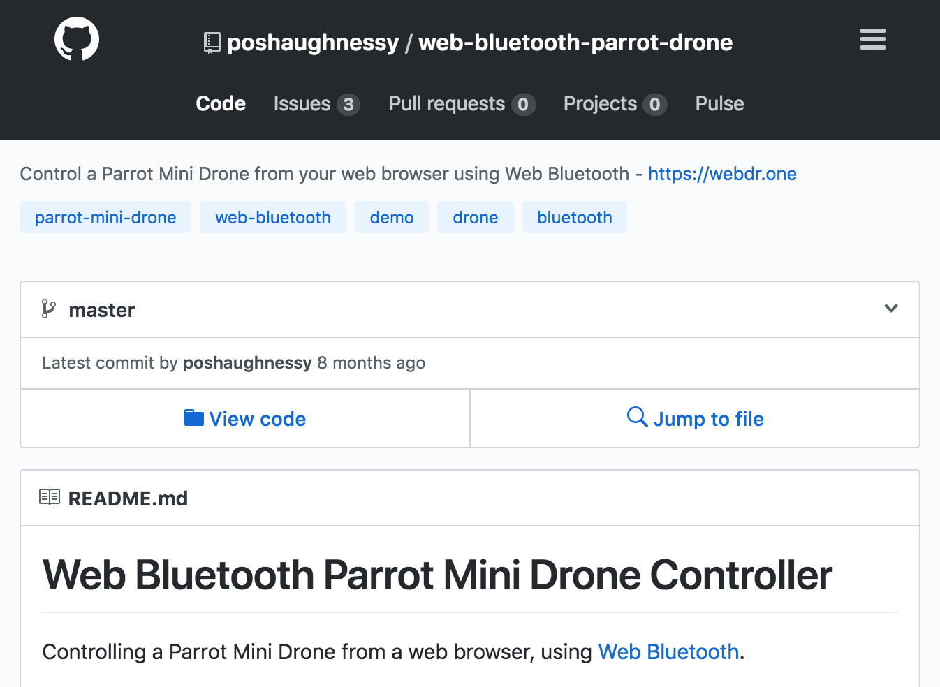 Drone code on Github