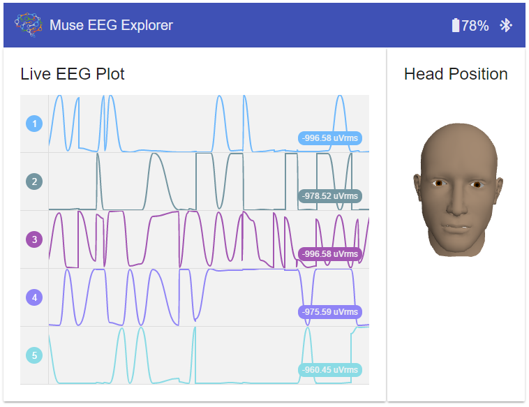 Muse EEG Web Bluetooth