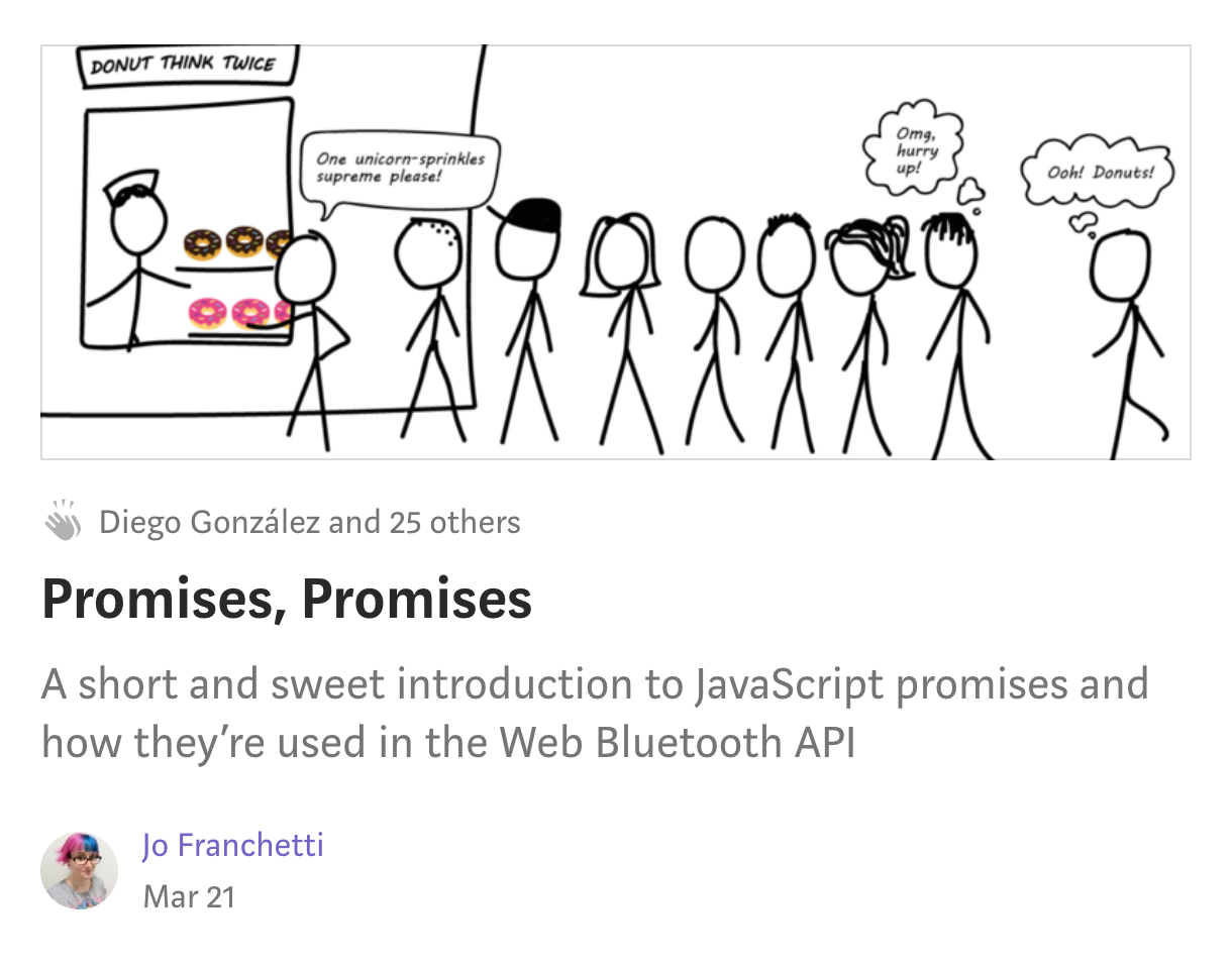Jo's blog post on Promises